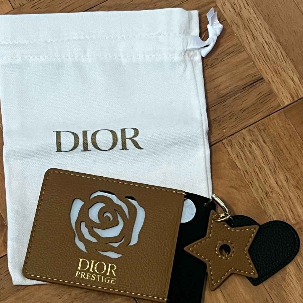 Gwp Dior Prestige Tan Card Holder With Mirror